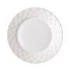 Vintage White Ceramic Plaid Dinner Plate view 1