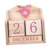 MAGICLULU Wooden Perpetual Calendar with Numbered Rotating Monthly Blocks view 1