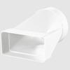 Flat Duct Ventilation Fitting, Round-to-Rectangular Transition, 220 x 90/150 mm, White view 3