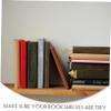 2-Pack White Iron Metal Bookends for Books and CDs view 4