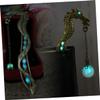Shiny Alloy Dragon-Shaped Bookmark, Gold view 2