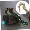Shiny Alloy Dragon-Shaped Bookmark, Gold view 4