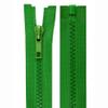 Separable Jacket Zipper, Plastic Teeth, 5 mm, Green, 75 cm view 2