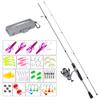 YIWENG 1.82 m Carbon Fishing Rod and 5.2:1 Reel Combo Set with Hooks and Lures view 1