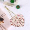 Paris-Print Heart-Shaped Ceramic Christmas Ornament view 4
