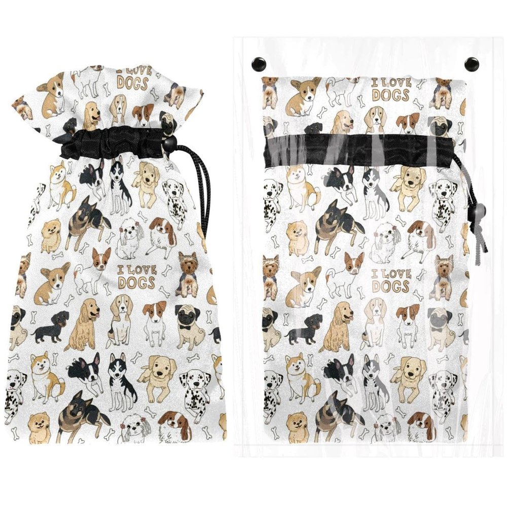 I Love Dogs and Bones Outdoor Faucet Cover for Winter, Insulated Protection, 6.9 in W x 11 in H