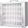 Mobile Phone Storage Cabinet, Lockable Aluminum-Alloy Wall-Mounted Organizer, 24 Compartments view 1