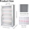 Mobile Phone Storage Cabinet, Lockable Aluminum-Alloy Wall-Mounted Organizer, 24 Compartments view 2