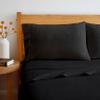 BED INC Road Trip America Jersey Sheet Set, King, Cotton Blend, 4-Piece, Black view 3