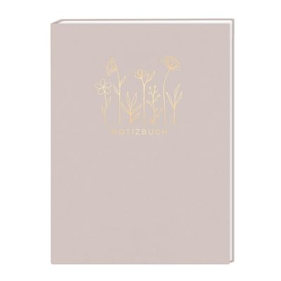 Schreibkram Manufaktur Flowers Notebook, Dotted Grid, 18 x 23.5 cm