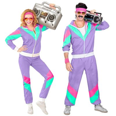 80s/90s Retro Tracksuit Costume Set for Women and Men