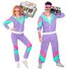 80s/90s Retro Tracksuit Costume Set for Women and Men view 1