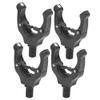 Alomejor 4-Piece Magnetic Carp Rod Rests, ABS, Glow-in-the-Dark Green and Black (Black) view 1