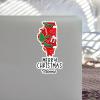 Zyadsinoudor 50-Piece Illinois State Vinyl Laptop Stickers, Happy Holidays Peel-and-Stick Labels view 3