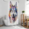 Ganshan Bi Bengal Cat Watercolor Shower Curtain, 183 x 183 cm view 4
