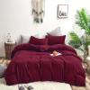 Houseri Burgundy Duvet Cover, Queen Size, for Women and Girls, Warm, Breathable, Ultra-Soft and Comfortable view 1