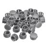 QUARKZMAN 15 mm Hole Cover Caps (19/32"), 36 Pack, Flat Round Snap-In Plugs for Furniture, Gray view 1