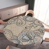 FANSU Elastic Round Tablecloth, Wipeable, Washable, Stain-Resistant, Totem, 100 cm Diameter view 2
