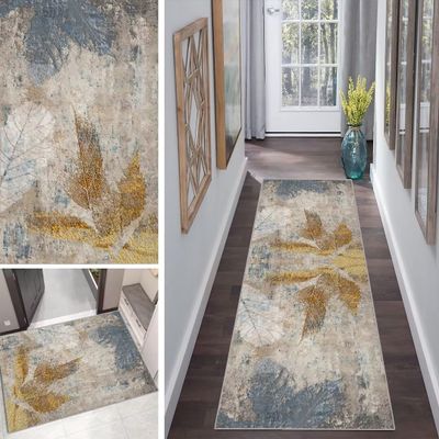 Mogetal Modern Washable Runner Rug for Hallway and Kitchen, 60 x 500 cm