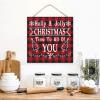 Holly and Jolly Christmas Time to All of You Wooden Pallet Wall Sign, 12 x 12 in, Wall Art Decor view 3