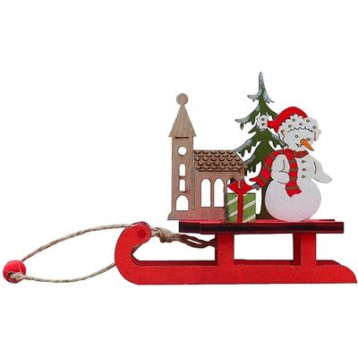 Mini Christmas Sleigh Ornament