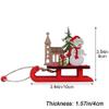 Mini Christmas Sleigh Ornament view 2