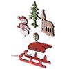 Mini Christmas Sleigh Ornament view 3