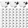 Guiqulai Mini Resin Sheep Figurines, Garden Decor, Ornaments, Black, 100-Piece Set view 1