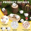 Guiqulai Mini Resin Sheep Figurines, Garden Decor, Ornaments, Black, 100-Piece Set view 3