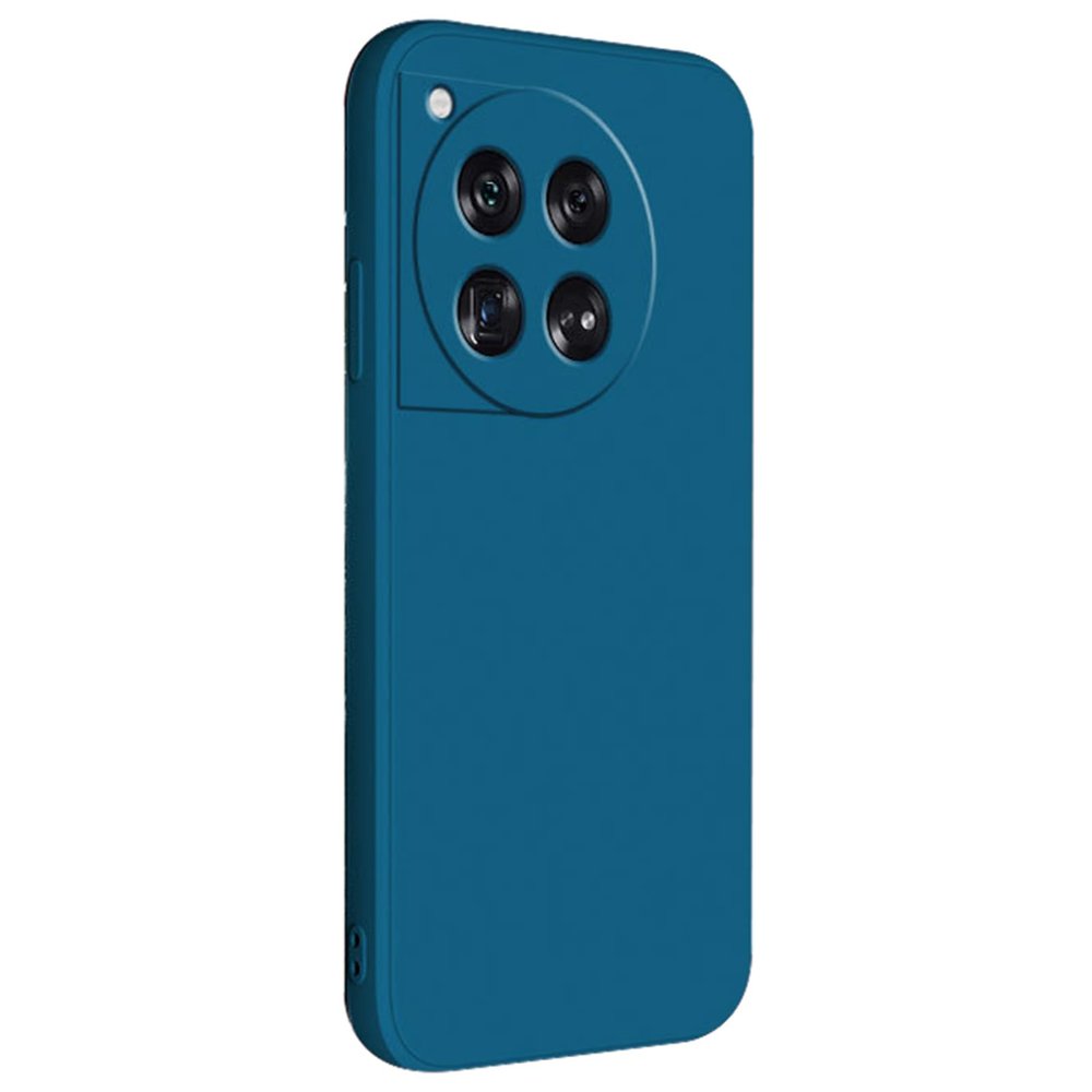HAZARA Phone Case for OnePlus 12 Pro/12, Extra-Thin Soft Liquid Silicone, Camera Lens Protection, Blue, 12