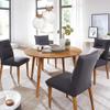 Round Dining Table, 120 cm, Solid Oiled Wild Oak view 2