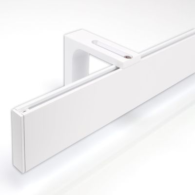 Deco-Raum Custom-Length White Internal-Track Curtain Rod, 220 cm