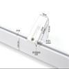 Deco-Raum Custom-Length White Internal-Track Curtain Rod, 220 cm view 2