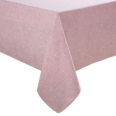 Laura Ashley Harper Luxurious Smooth Fabric Tablecloth for Formal or Casual Dinners, Holidays, Banquets, Weddings or Parties, 152.4 x 259.1 cm, Blush