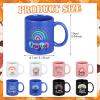 Maxdot Ceramic Coffee Mugs with Handles, 340 ml, Set of 8 view 3