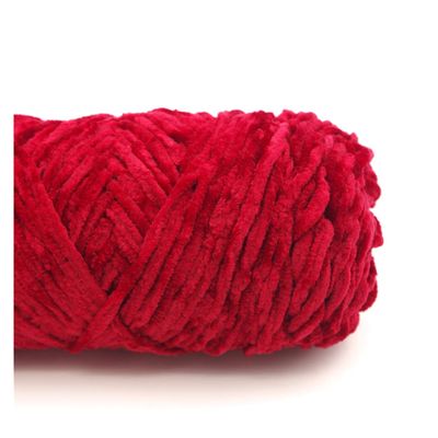 HKYBCF Chunky Wool Yarn 100 g / Set of Anti-Pilling Polyester-Blend Knitting Yarn for Cardigans and Scarves (Color: 04 Dark Red)