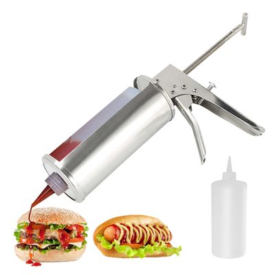 CYTBEK Hamburger Sauce Gun, 650 ml Quantitative Sauce Dispenser