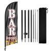FSFLAG Bar Drinks Feather Flag with Pole and Ground Spike, 2.5 m view 1