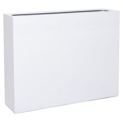 VIVANNO ELEMENTO 100 Planter Room Divider, Fiberglass Privacy Screen, White