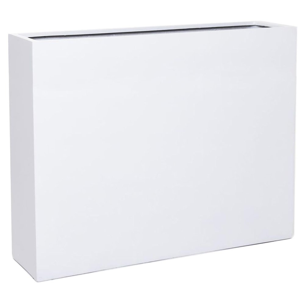 VIVANNO ELEMENTO 100 Planter Room Divider, Fiberglass Privacy Screen, White