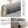 NNSMUN Plush Sofa Cover, Gray, 2-Seat, 116 × 190 cm view 3