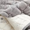 NNSMUN Plush Sofa Cover, Gray, 2-Seat, 116 × 190 cm view 4