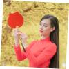 Unprinted Cat Hand Fan, 1 Pc., Wood and Paper DIY Craft for Kids view 4