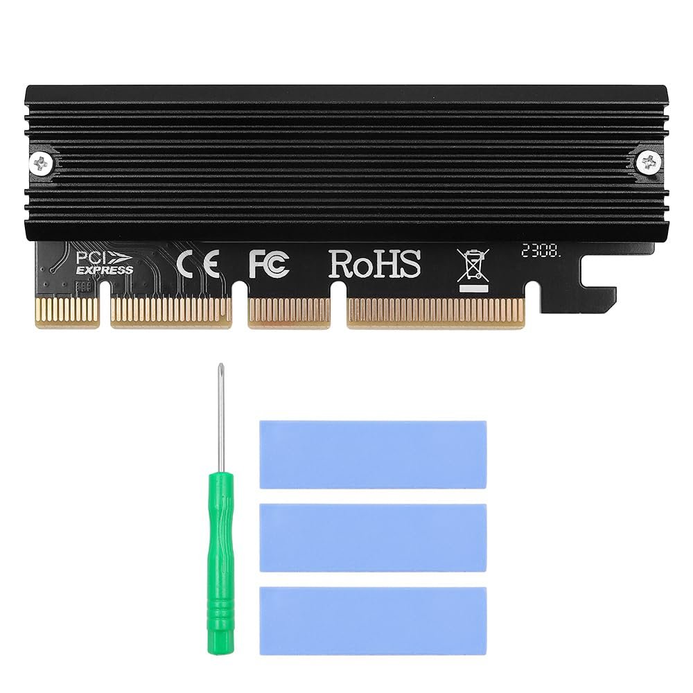 DollaTek M.2 NVMe SSD to PCIe Adapter with Aluminum Heatsink