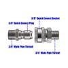 lmoikesz Silver 3/8-Inch Pressure Washer Connection Accessory, Stainless Steel Repair Tool, 1 Pc. view 3