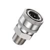 lmoikesz Silver 3/8-Inch Pressure Washer Connection Accessory, Stainless Steel Repair Tool, 1 Pc. view 4
