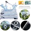 KOOEIN Heavy-Duty Waterproof Transparent PVC Tarp with Grommets, 0.35 mm Thick, C-4 6 m/13.1 × 19.7 ft view 2