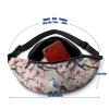 Birds On Cherry Brunch Adjustable Waist Bag with Headphone Port view 2
