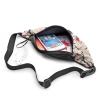 Birds On Cherry Brunch Adjustable Waist Bag with Headphone Port view 4