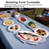 360° Manual Adjustable Rotating Dining Table Lazy Susan, White, 2 m/6.56 ft view 3